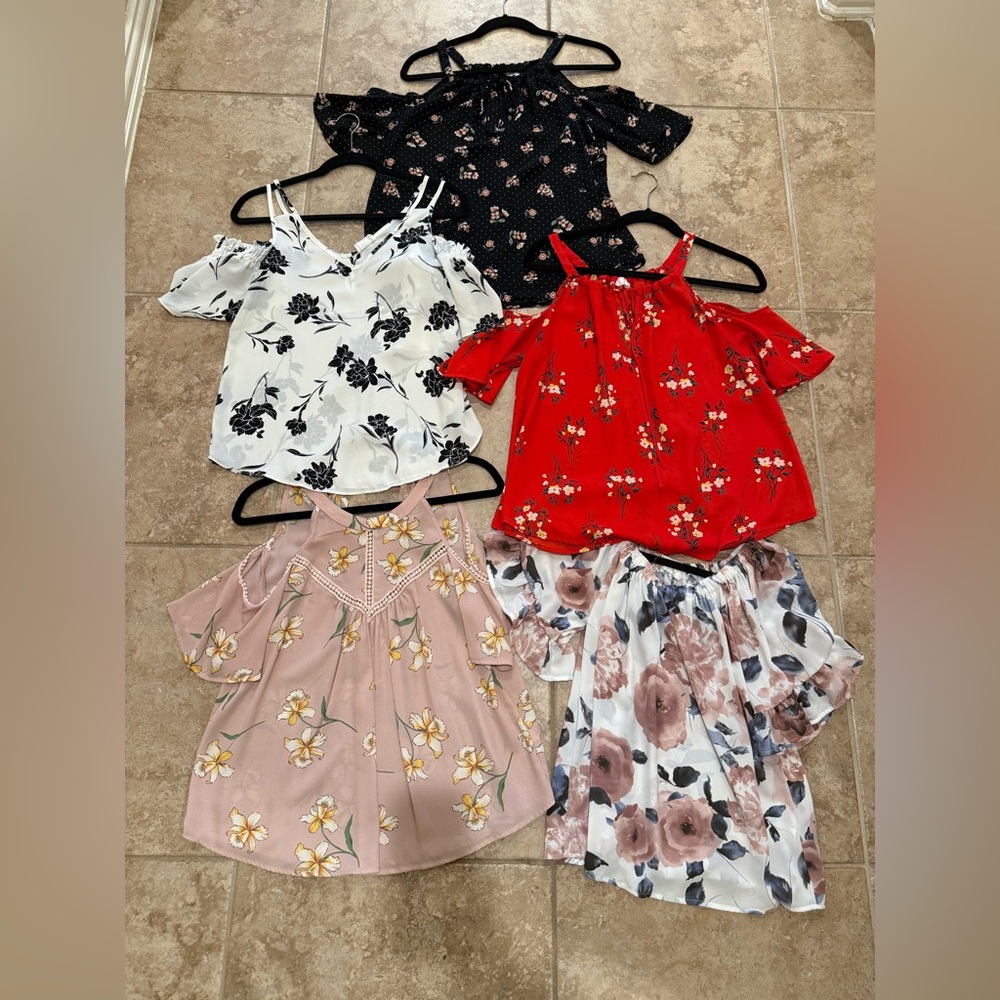 Sienna Sky Cold Shoulder Blouses Bundle